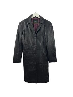Sadler Collection Women’s Leather Button Down Jacket Size S